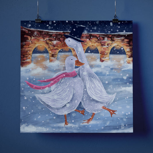 Fine Art Print - The Romantics at the Ice Rink