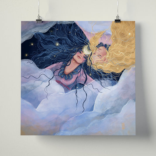 Fine Art Print - Dawn, Two Lovers, Night and Day