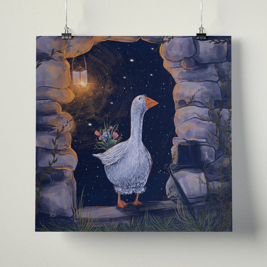 Fine Art Print - The Romantic Goose