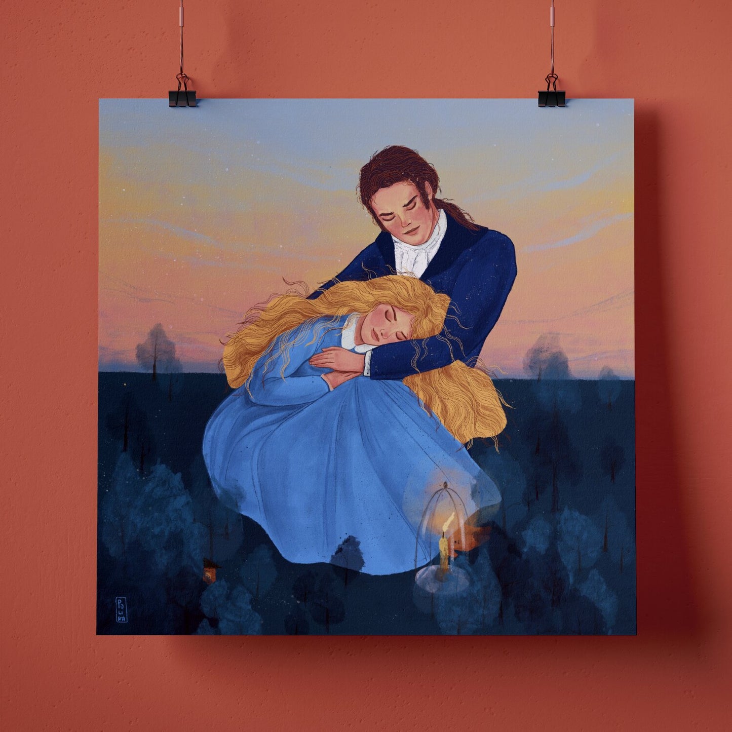 Fine Art Print - Dawn, Two Lovers, Night and Day