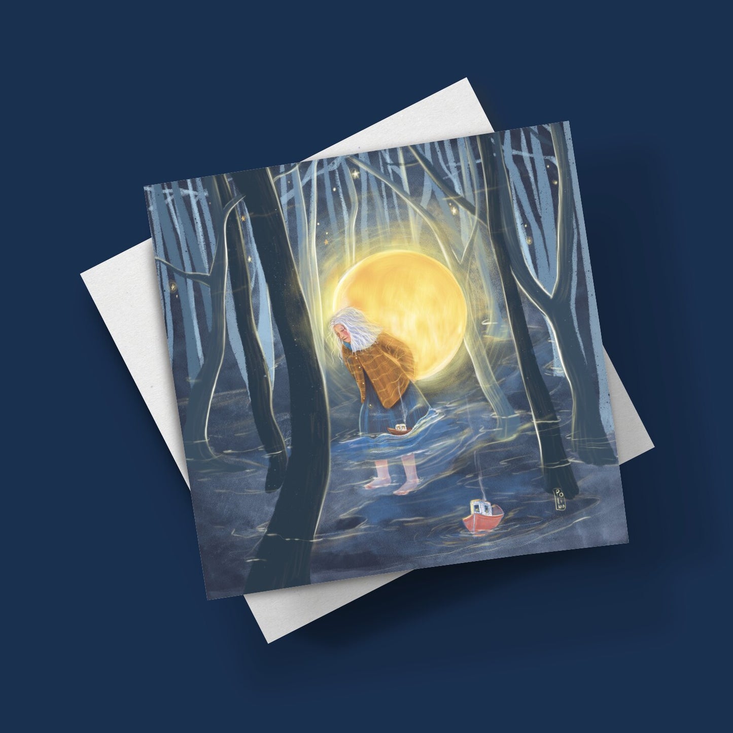 Postcard - Dawn, Two Lovers, Night and Day