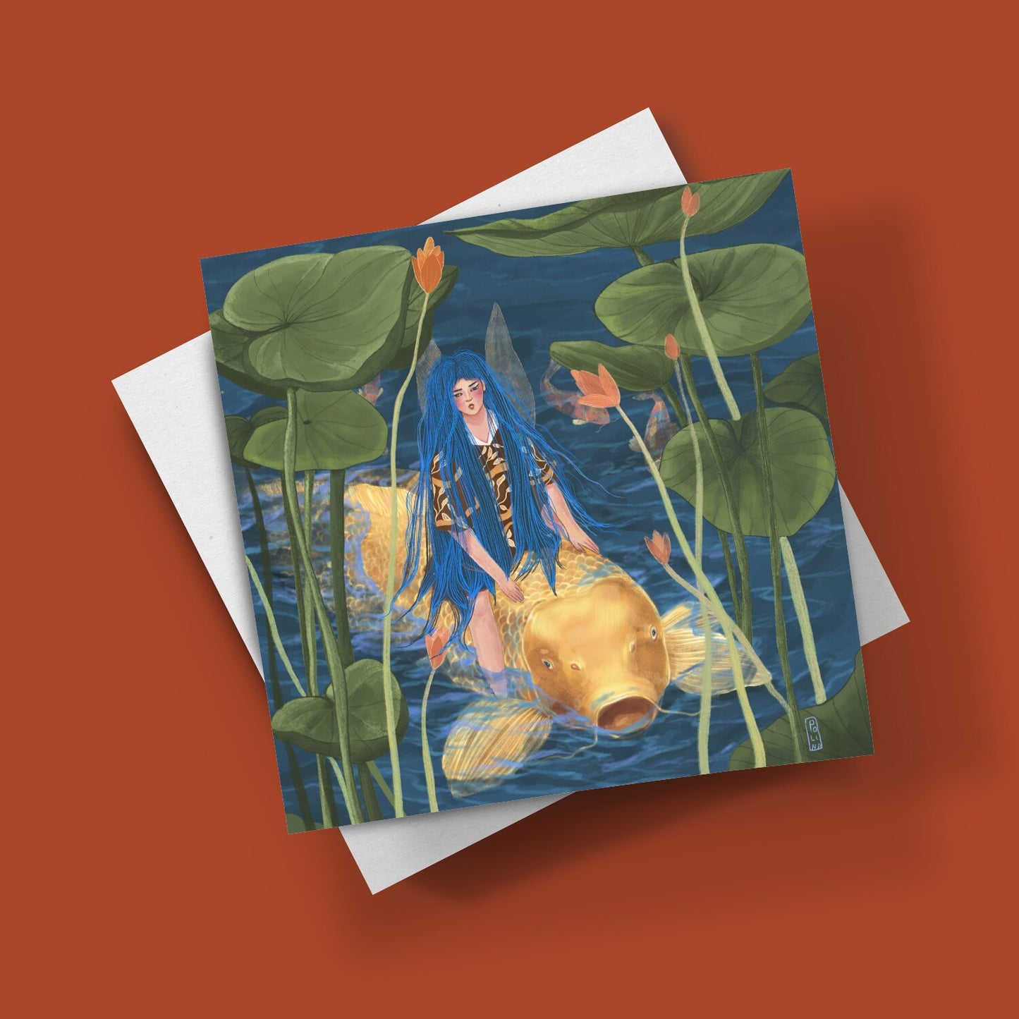 Postcard - Dawn, Two Lovers, Night and Day