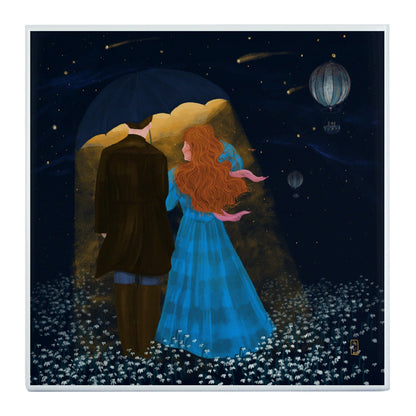 Ceramic Tiles - Dawn, Two Lovers, Night and Day