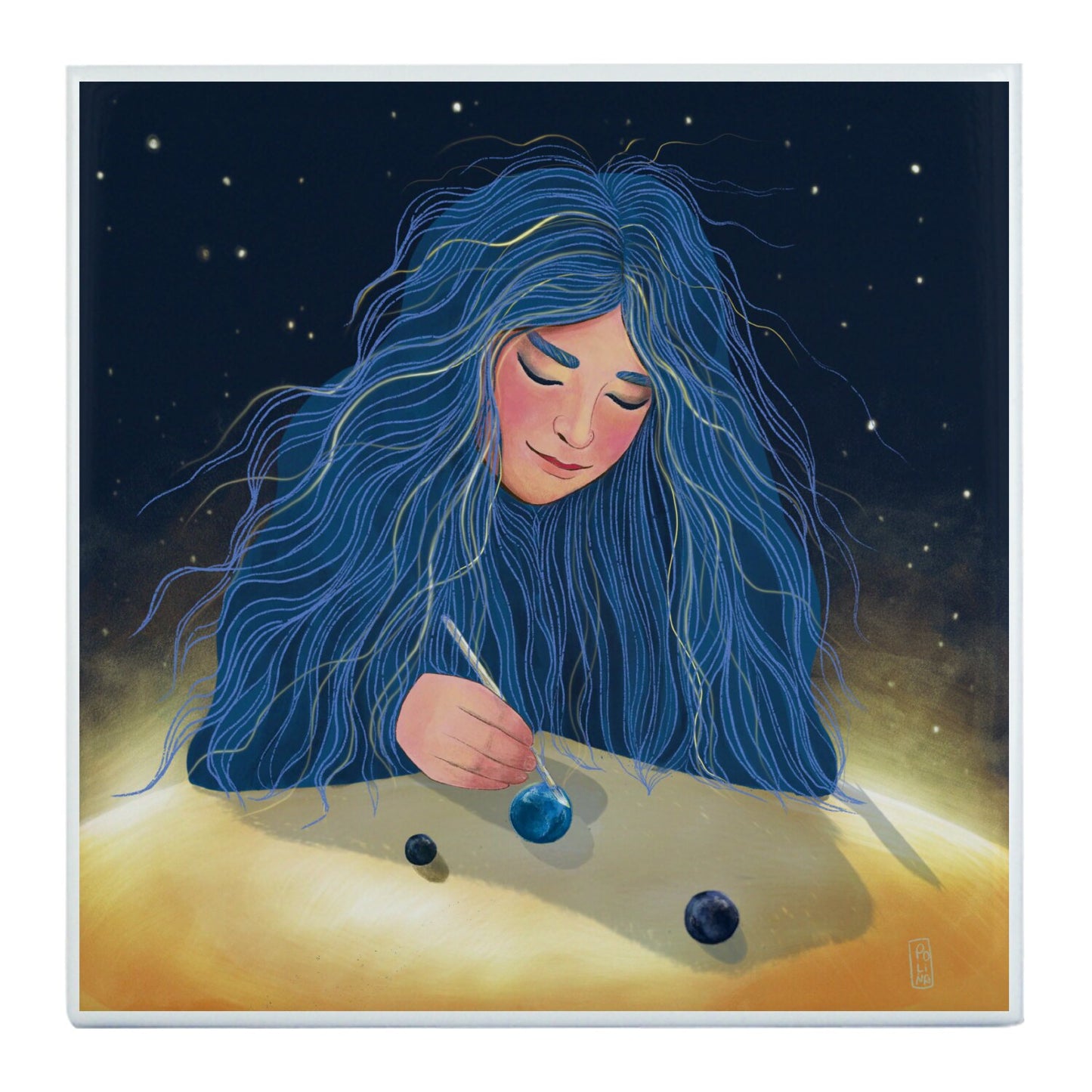 Ceramic Tiles - Dawn, Two Lovers, Night and Day