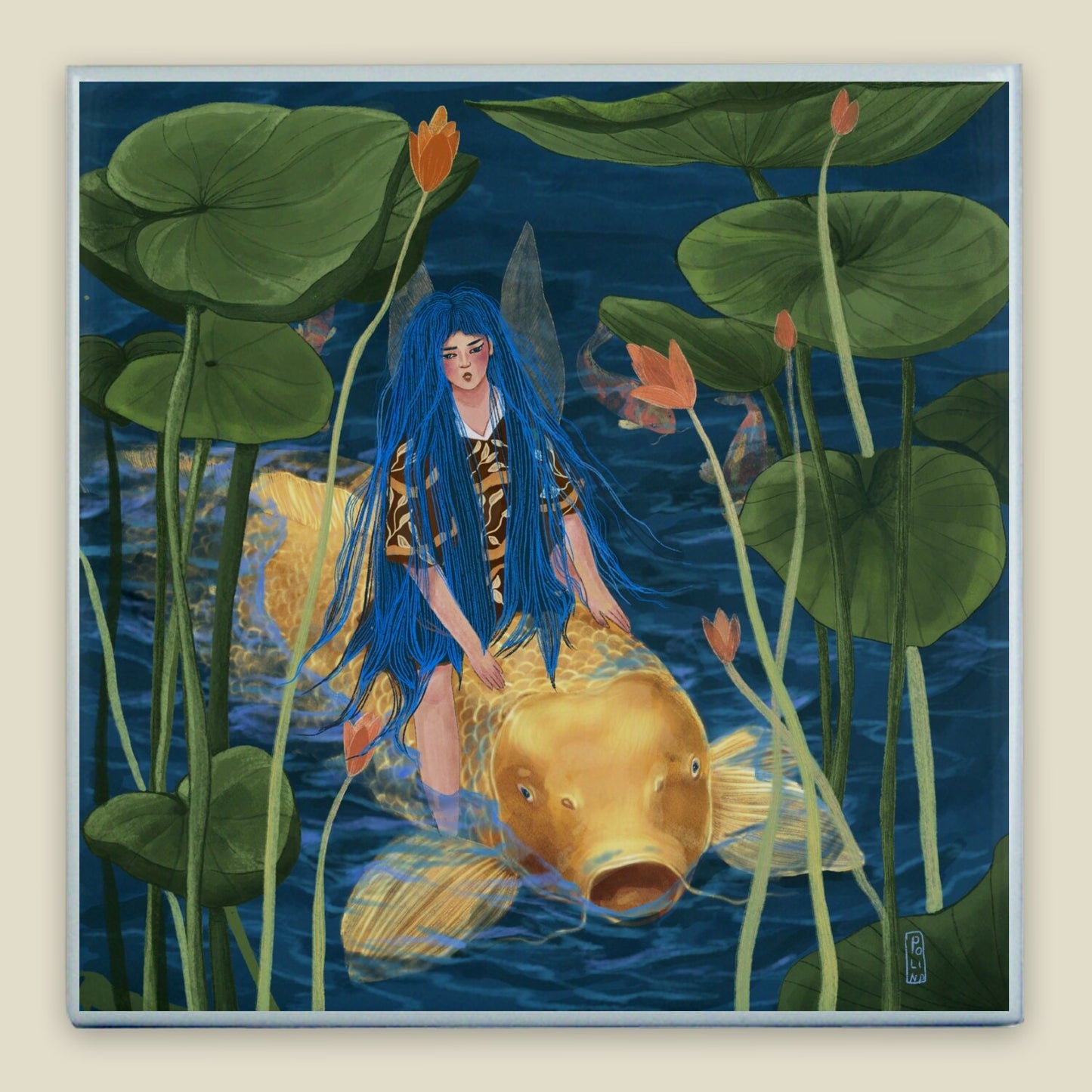 Ceramic Tiles - Dawn, Two Lovers, Night and Day