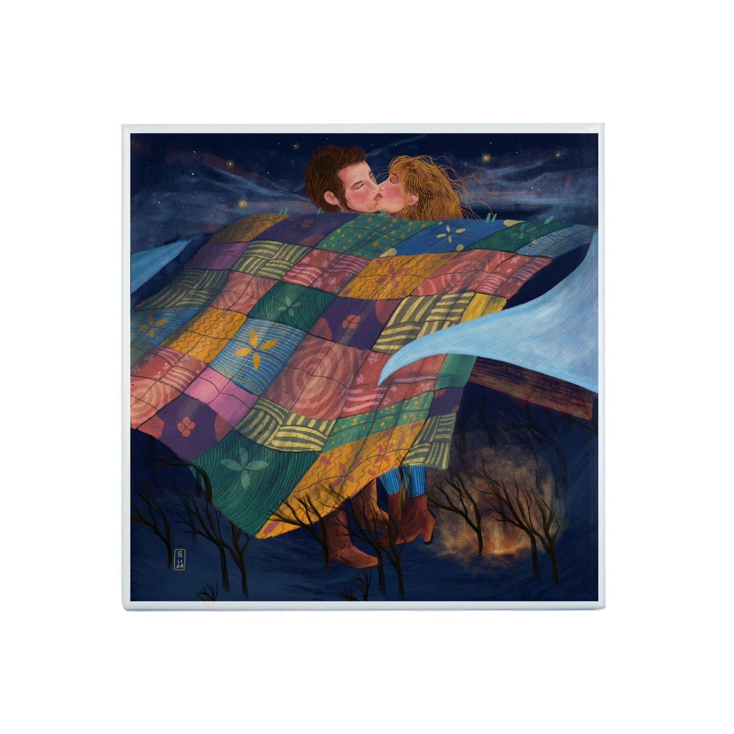 Ceramic Tiles - Dawn, Two Lovers, Night and Day