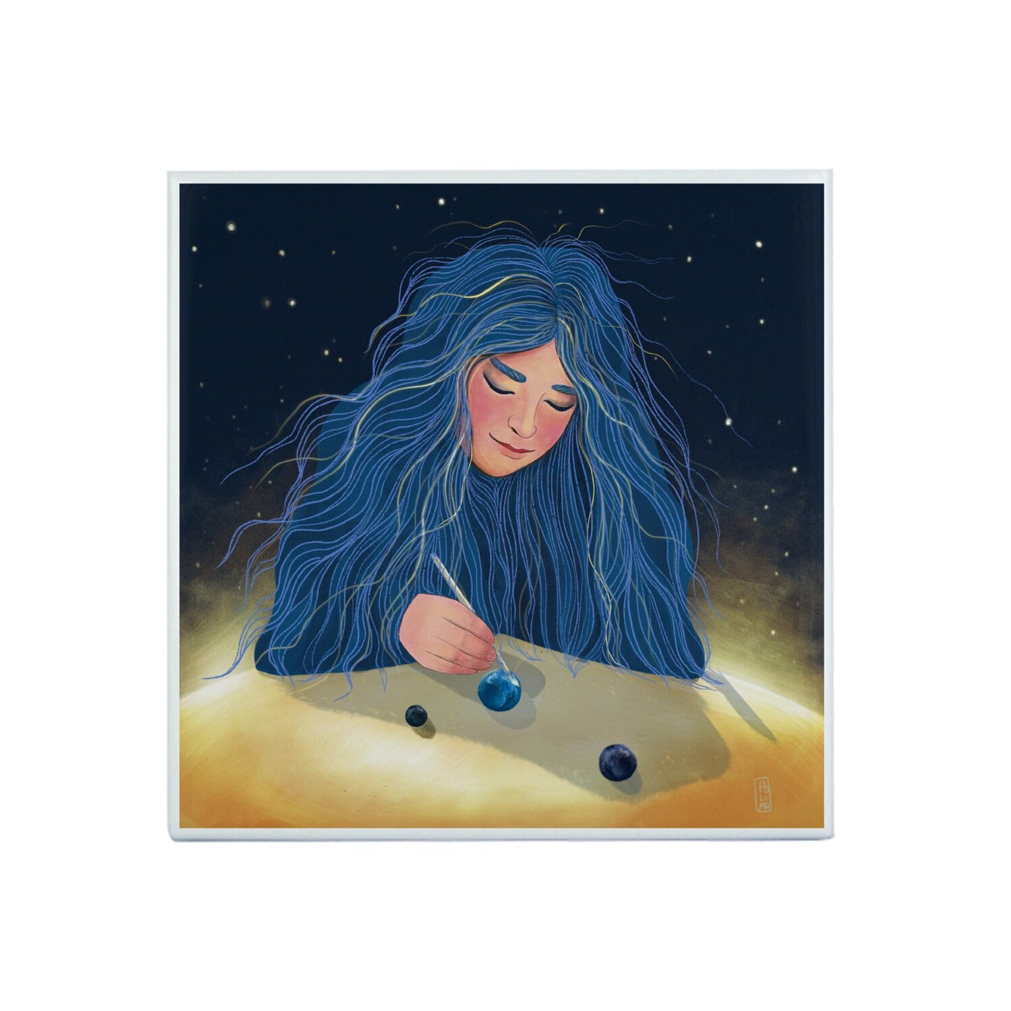 Ceramic Tiles - Dawn, Two Lovers, Night and Day