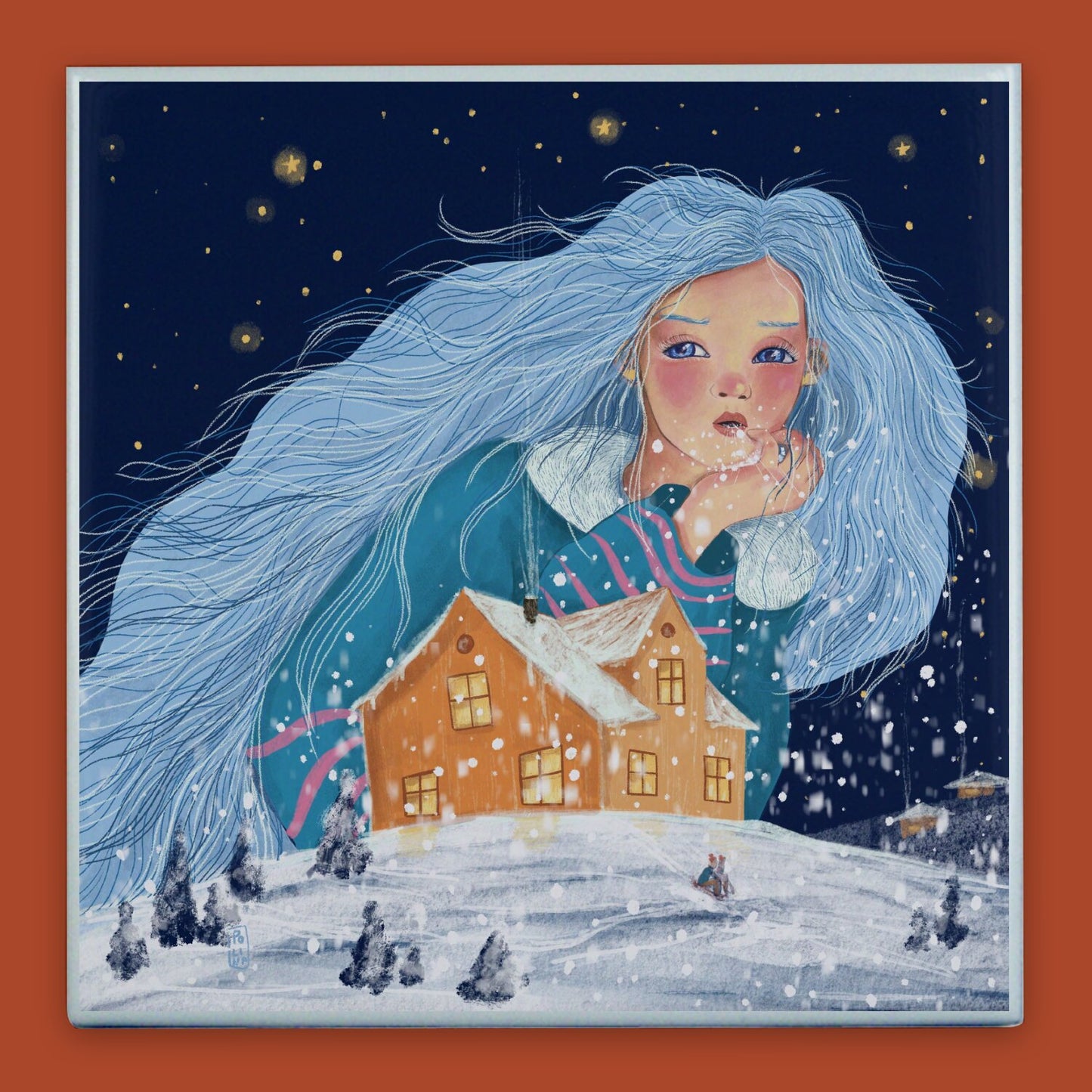 Ceramic Tiles - The Snow Maiden