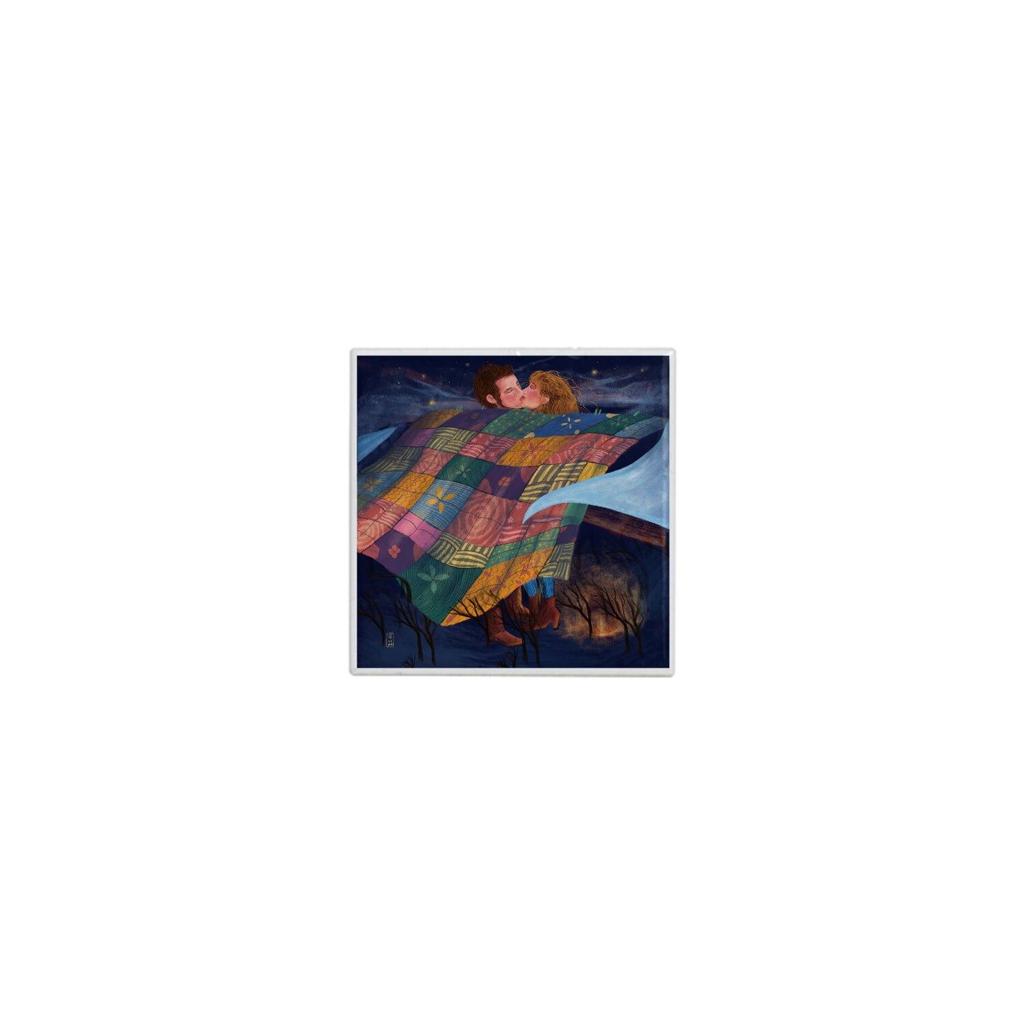 Ceramic Tiles - Dawn, Two Lovers, Night and Day