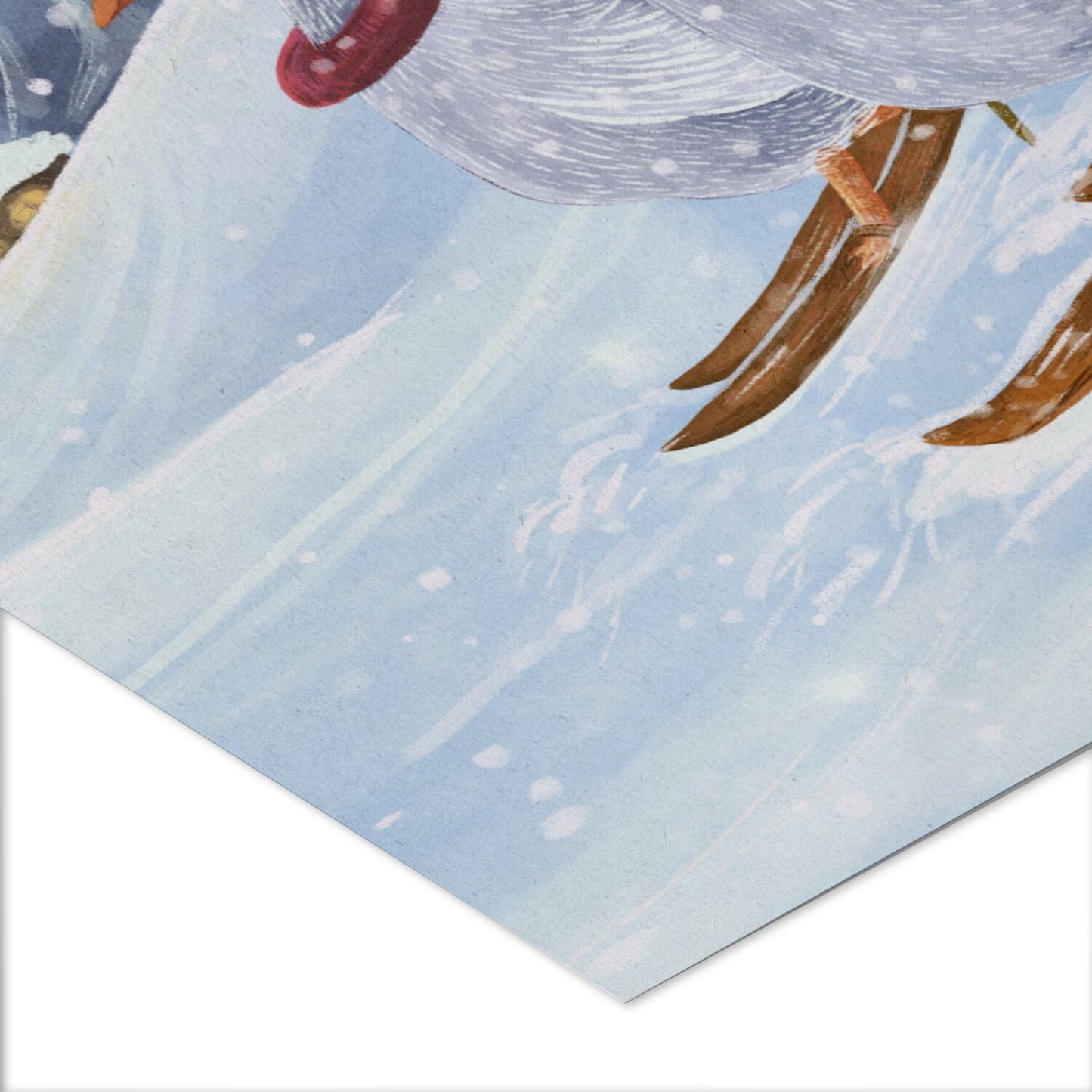 Fine Art Print - Skiing in the Mountains