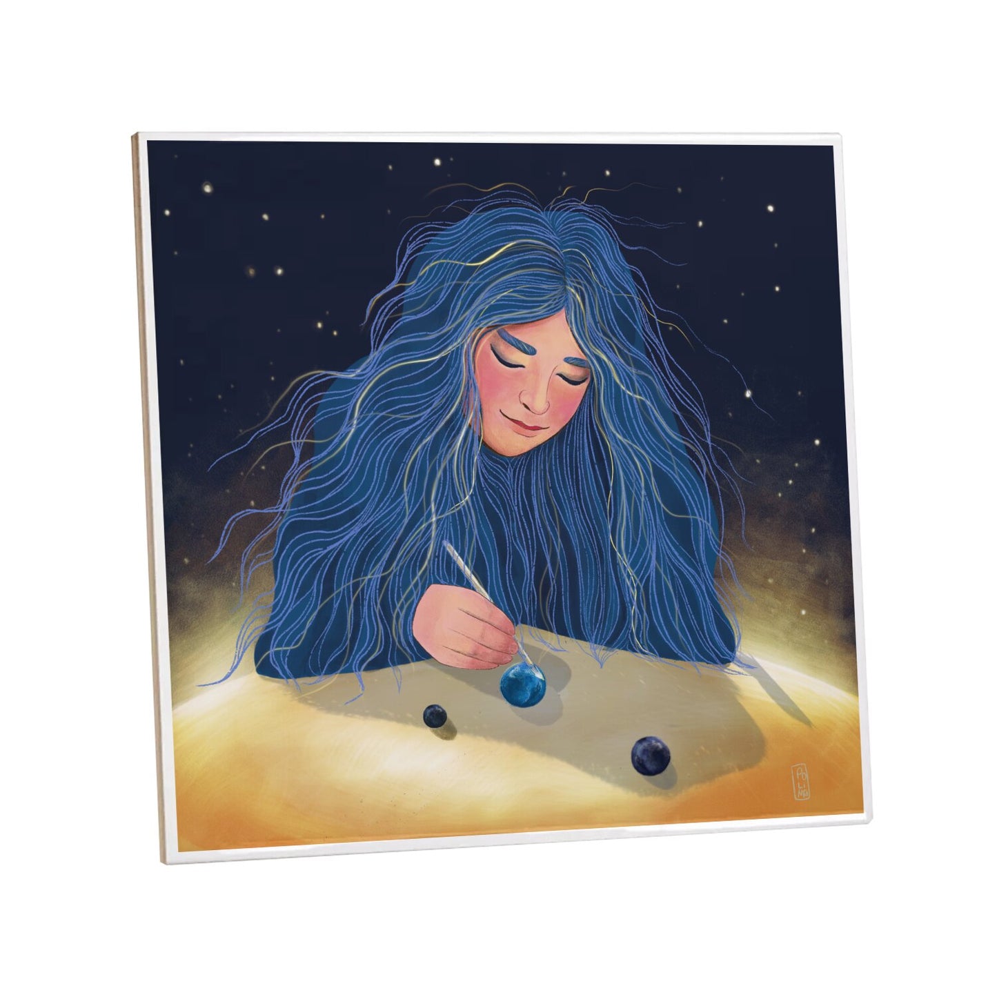 Ceramic Tiles - Dawn, Two Lovers, Night and Day