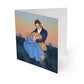 Postcard - Dawn, Two Lovers, Night and Day