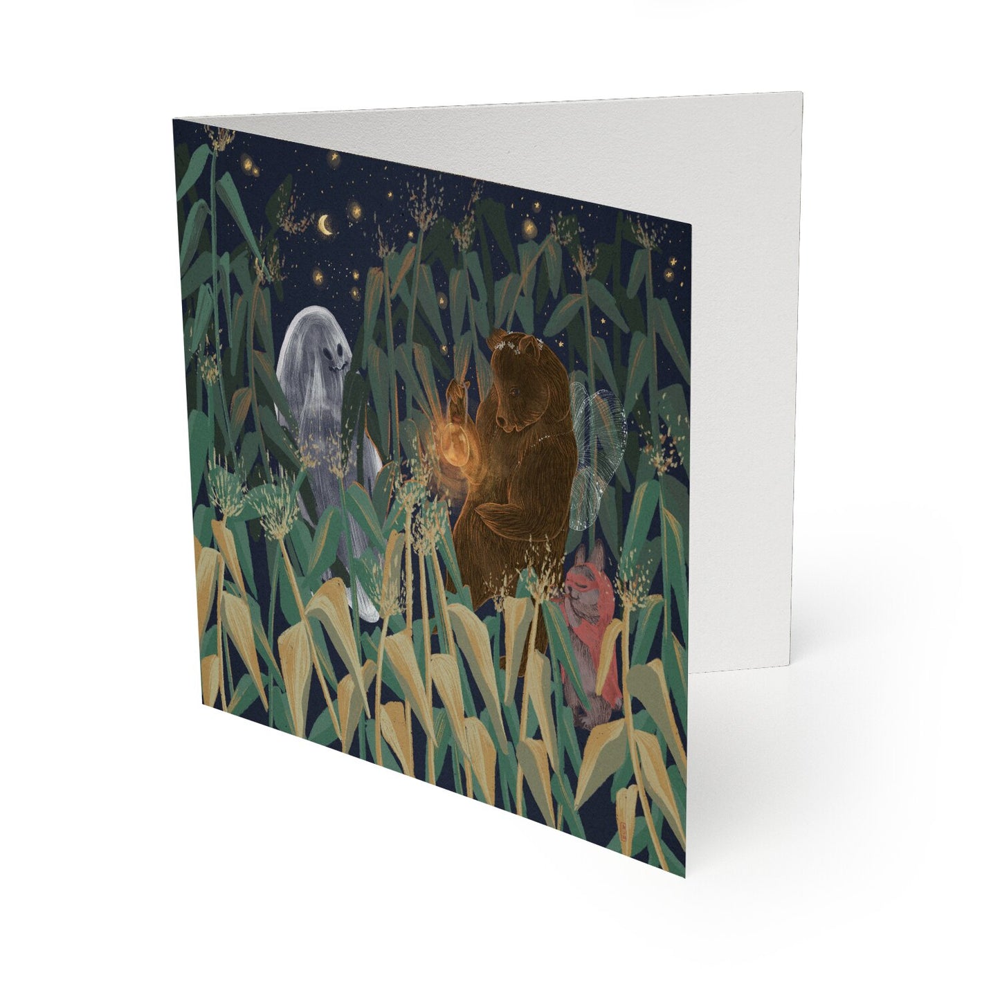 Postcard - Dawn, Two Lovers, Night and Day