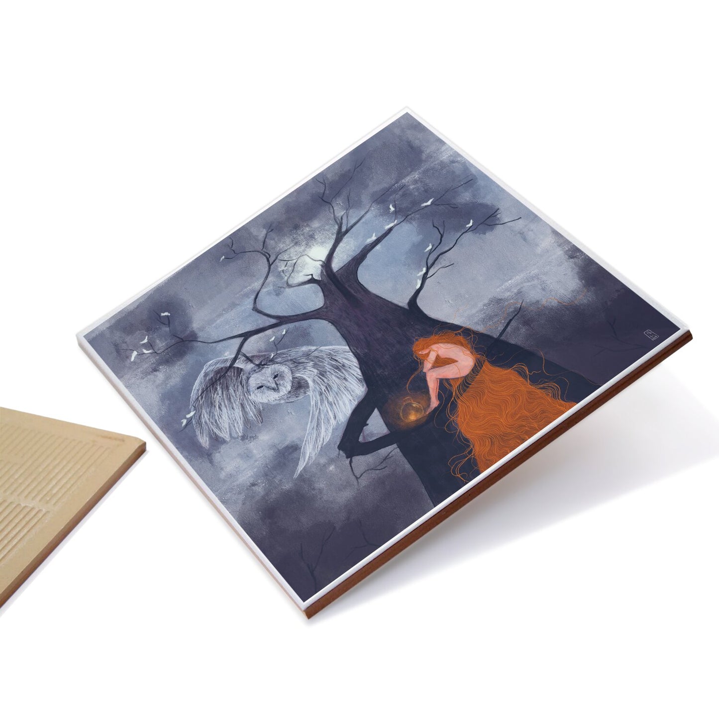 Ceramic Tiles - Dawn, Two Lovers, Night and Day