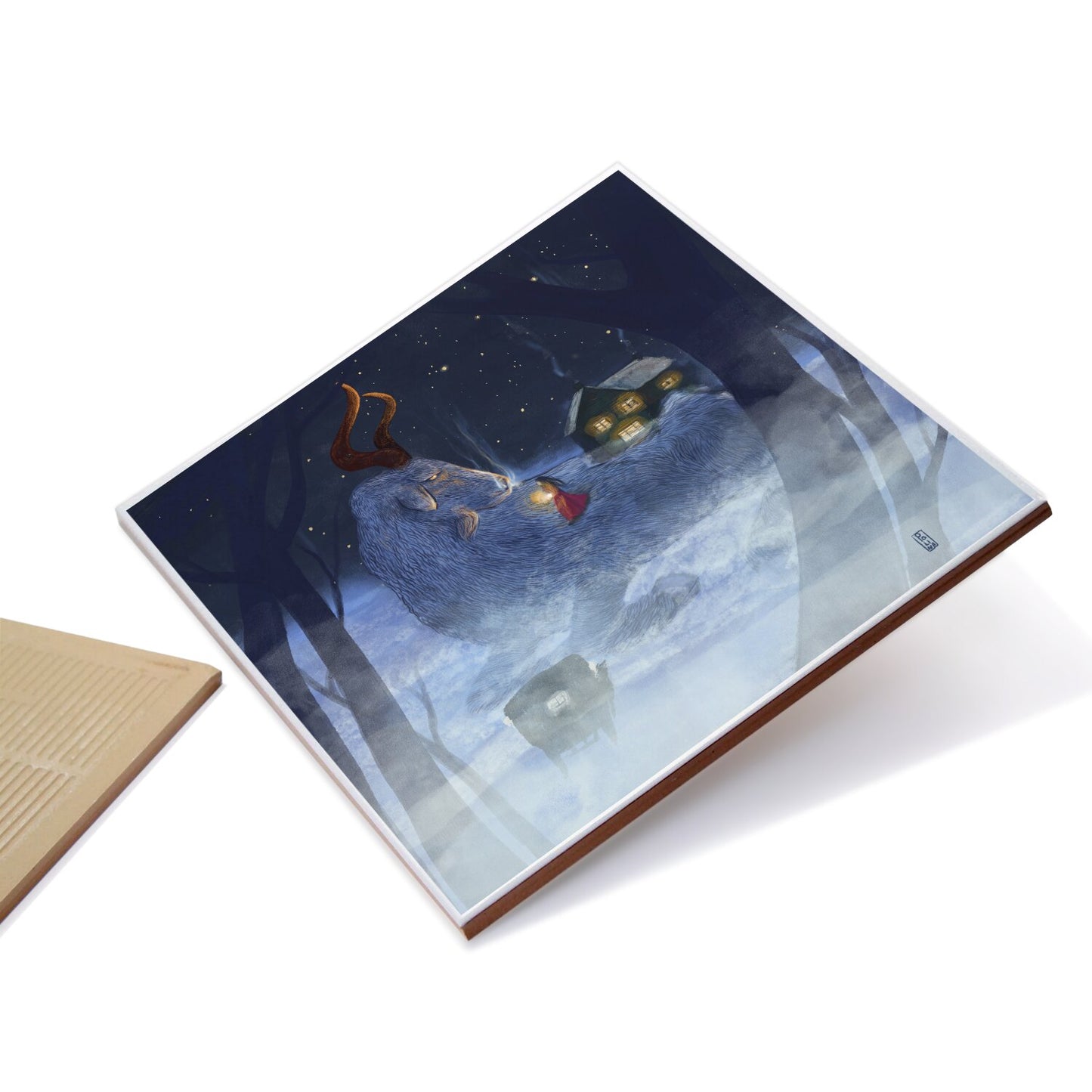 Ceramic Tiles - Dawn, Two Lovers, Night and Day