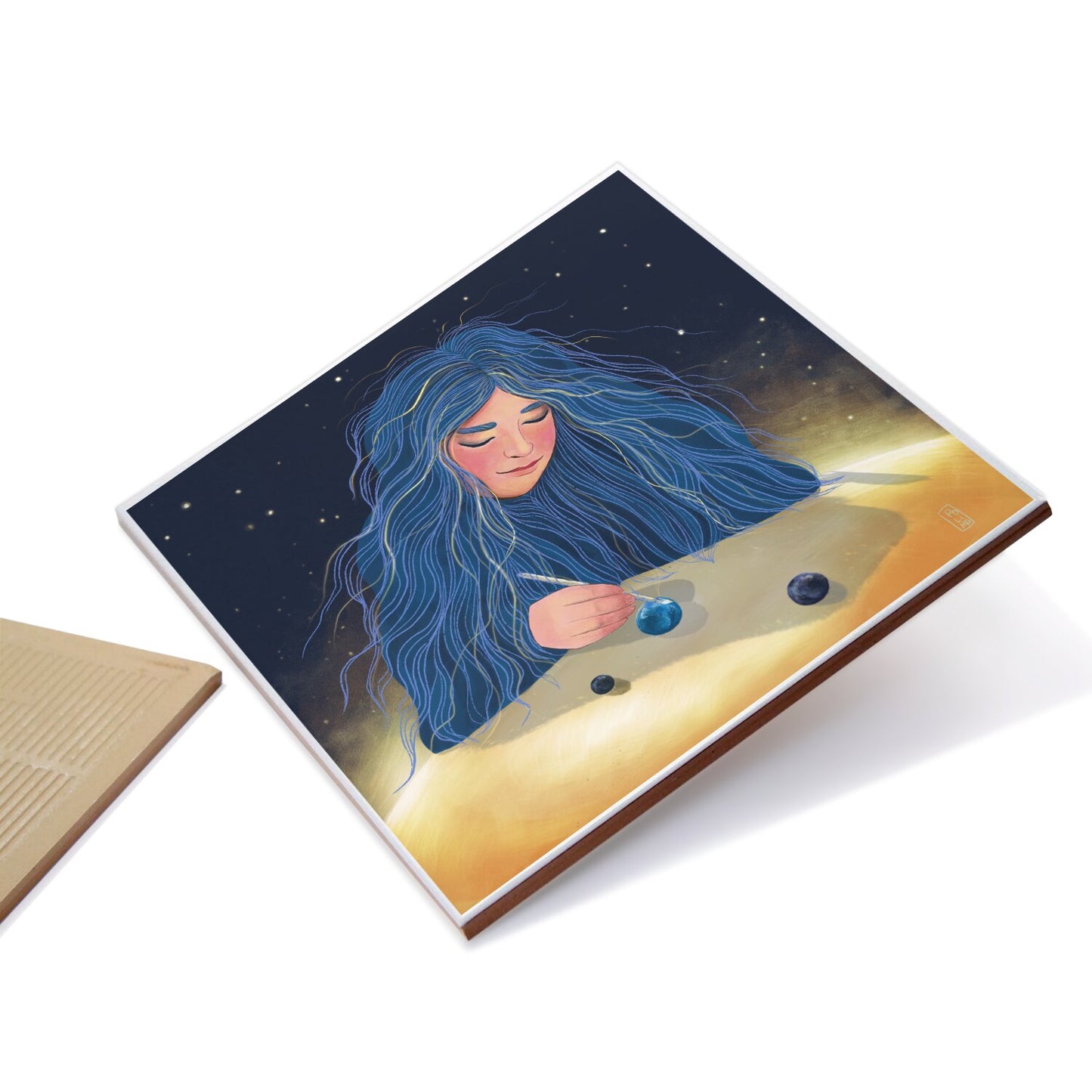 Ceramic Tiles - Dawn, Two Lovers, Night and Day