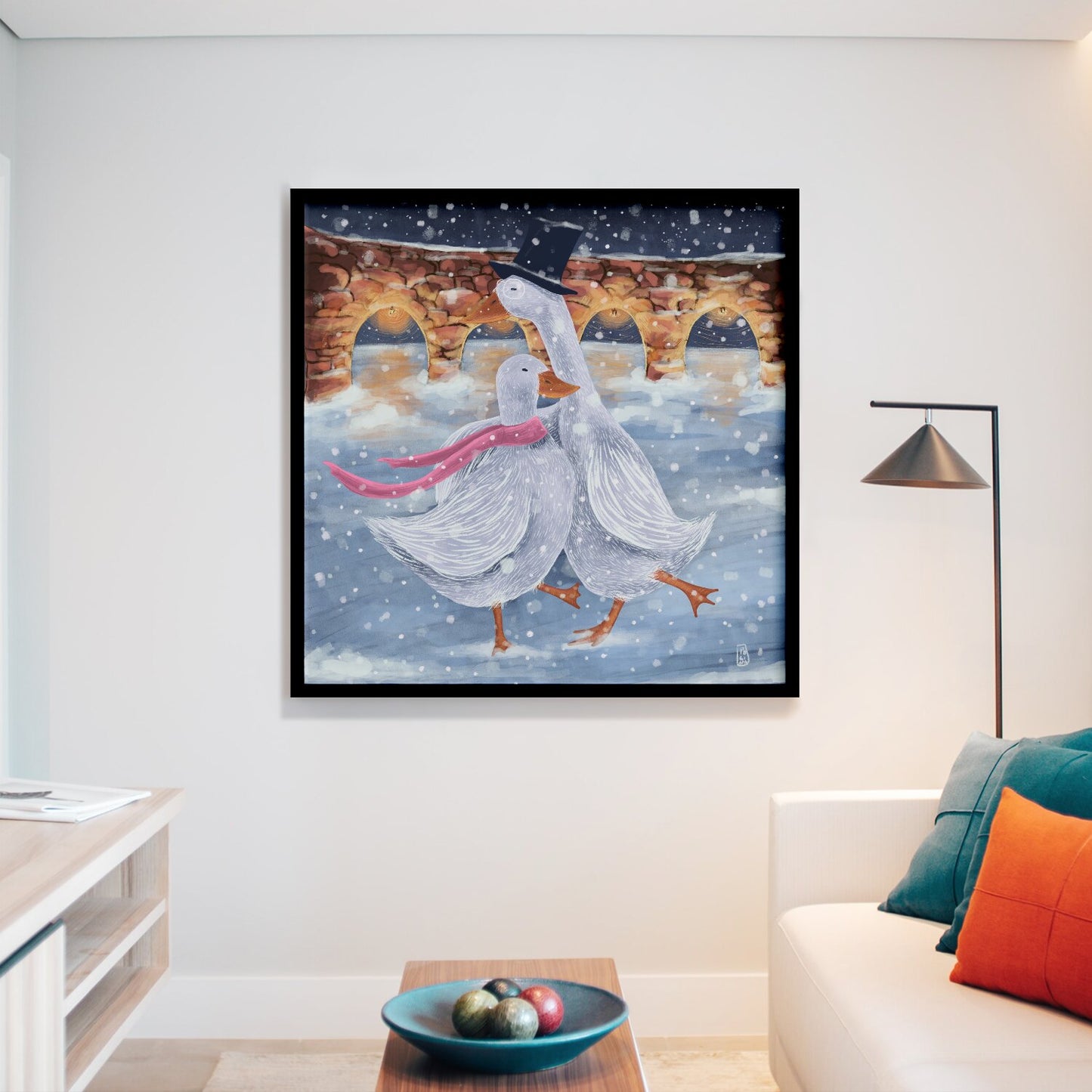 Fine Art Print - The Romantics at the Ice Rink