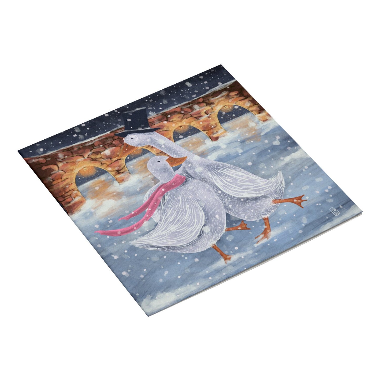 Postcard - The Romantics at the ice rink