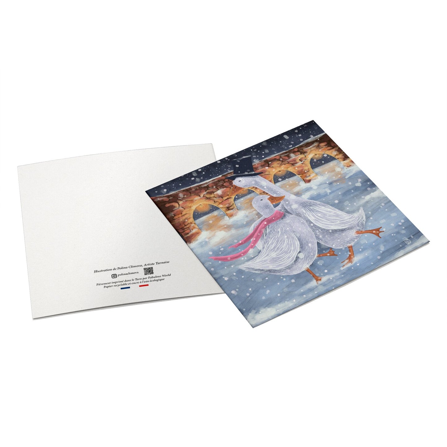 Postcard - The Romantics at the ice rink