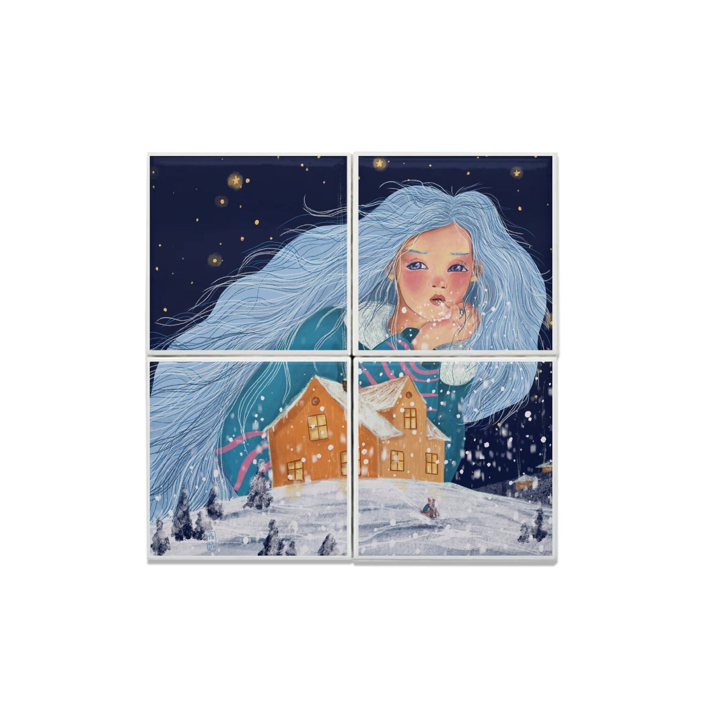 Ceramic Tiles - The Snow Maiden