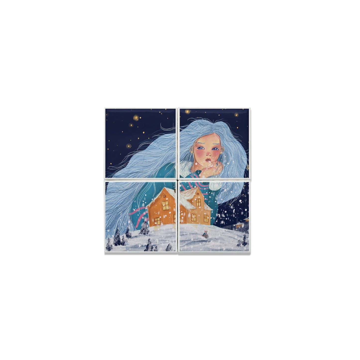 Ceramic Tiles - The Snow Maiden