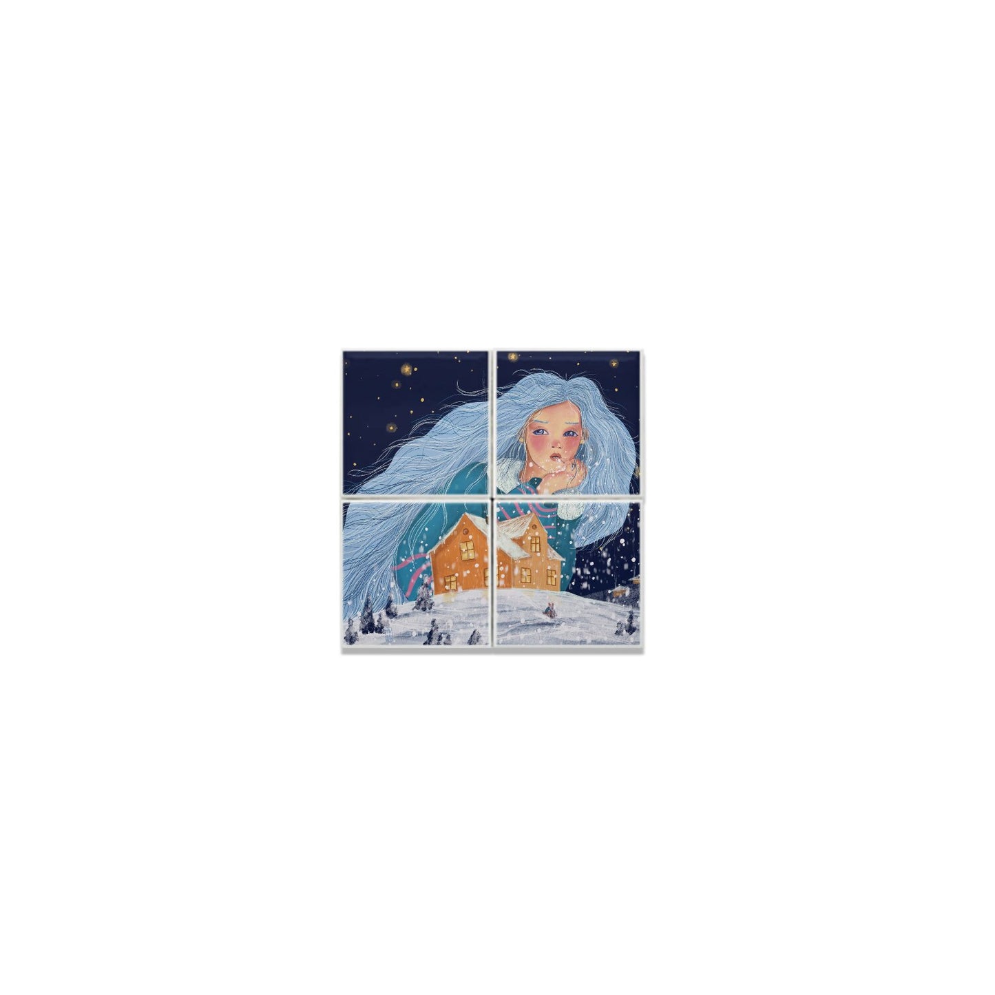 Ceramic Tiles - The Snow Maiden