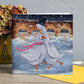 Postcard - The Romantics at the ice rink