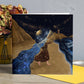 Postcard - Dawn, Two Lovers, Night and Day