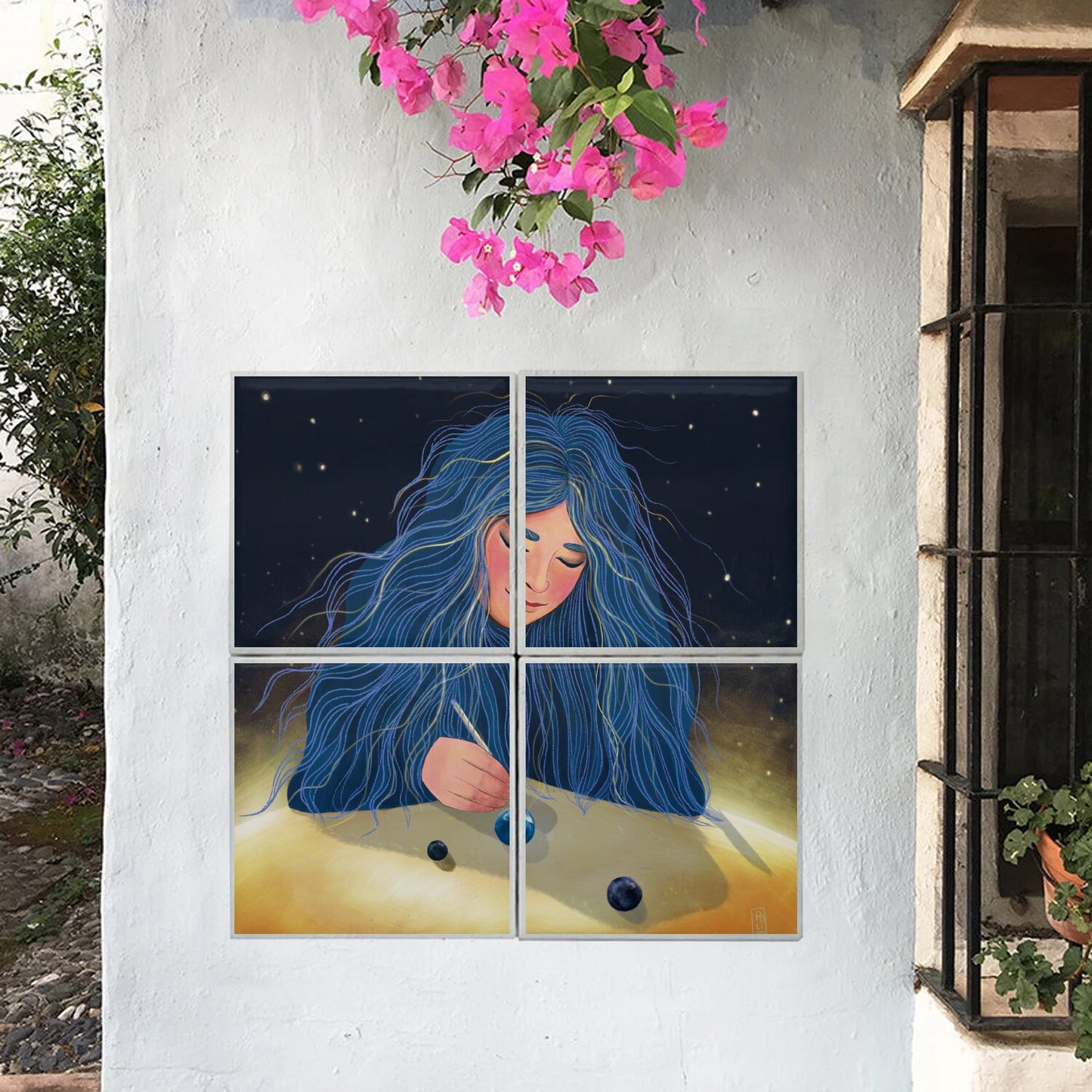 Ceramic Tiles - Dawn, Two Lovers, Night and Day