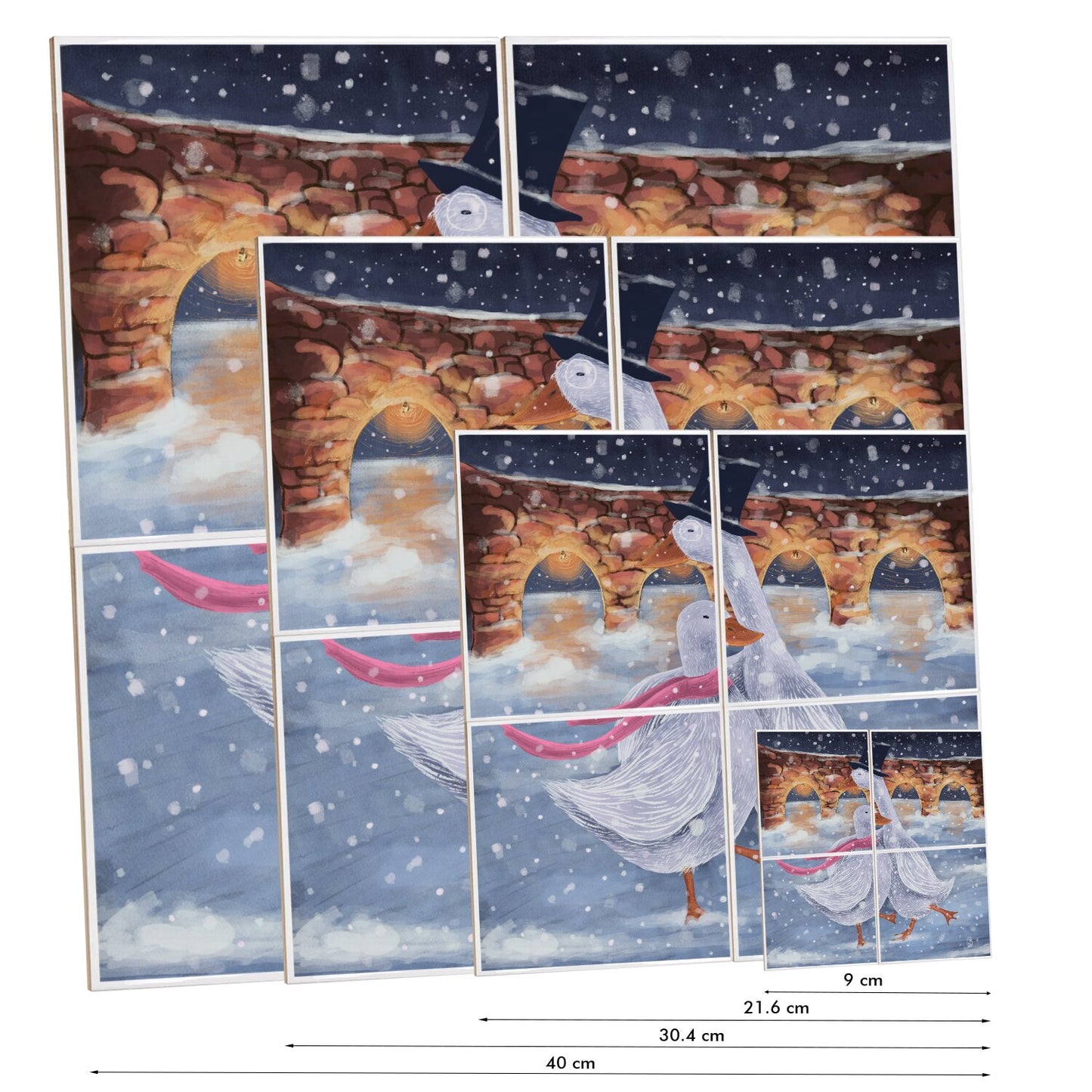 Ceramic Tiles - Romantics at the ice rink