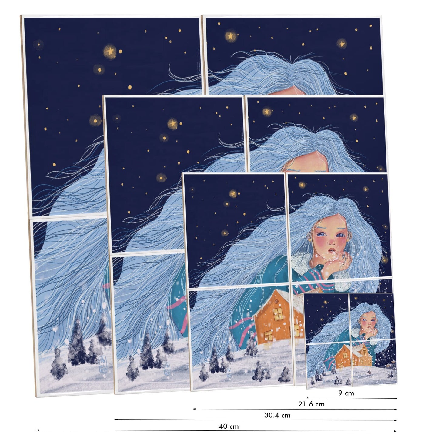 Ceramic Tiles - The Snow Maiden