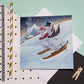 Postcard - Skiing in the Mountains