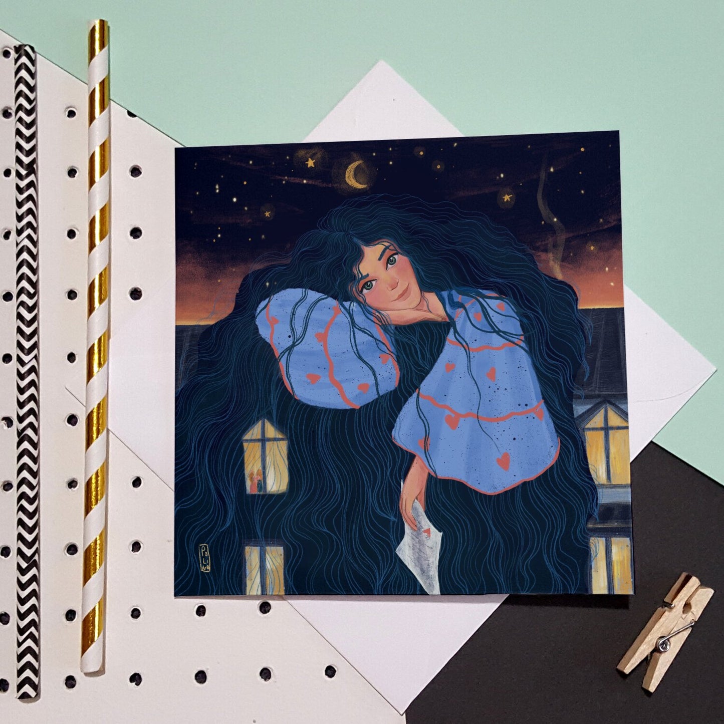 Postcard - Valentina