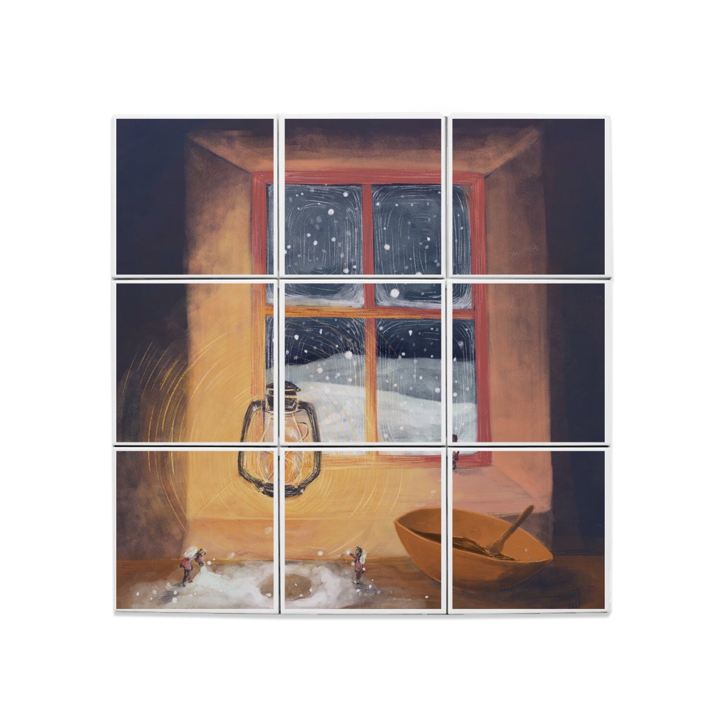 Ceramic Tiles - Little Helpers, Magical Winter
