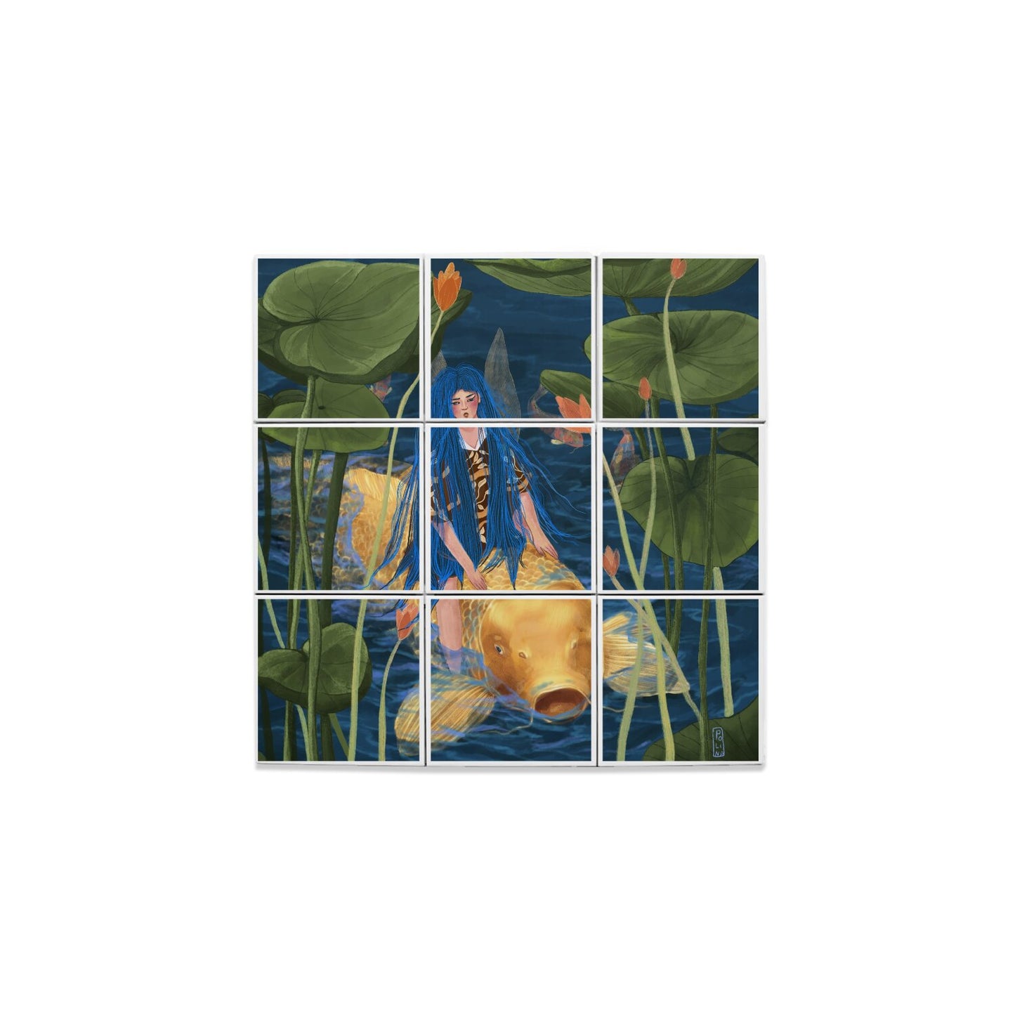 Ceramic Tiles - Dawn, Two Lovers, Night and Day