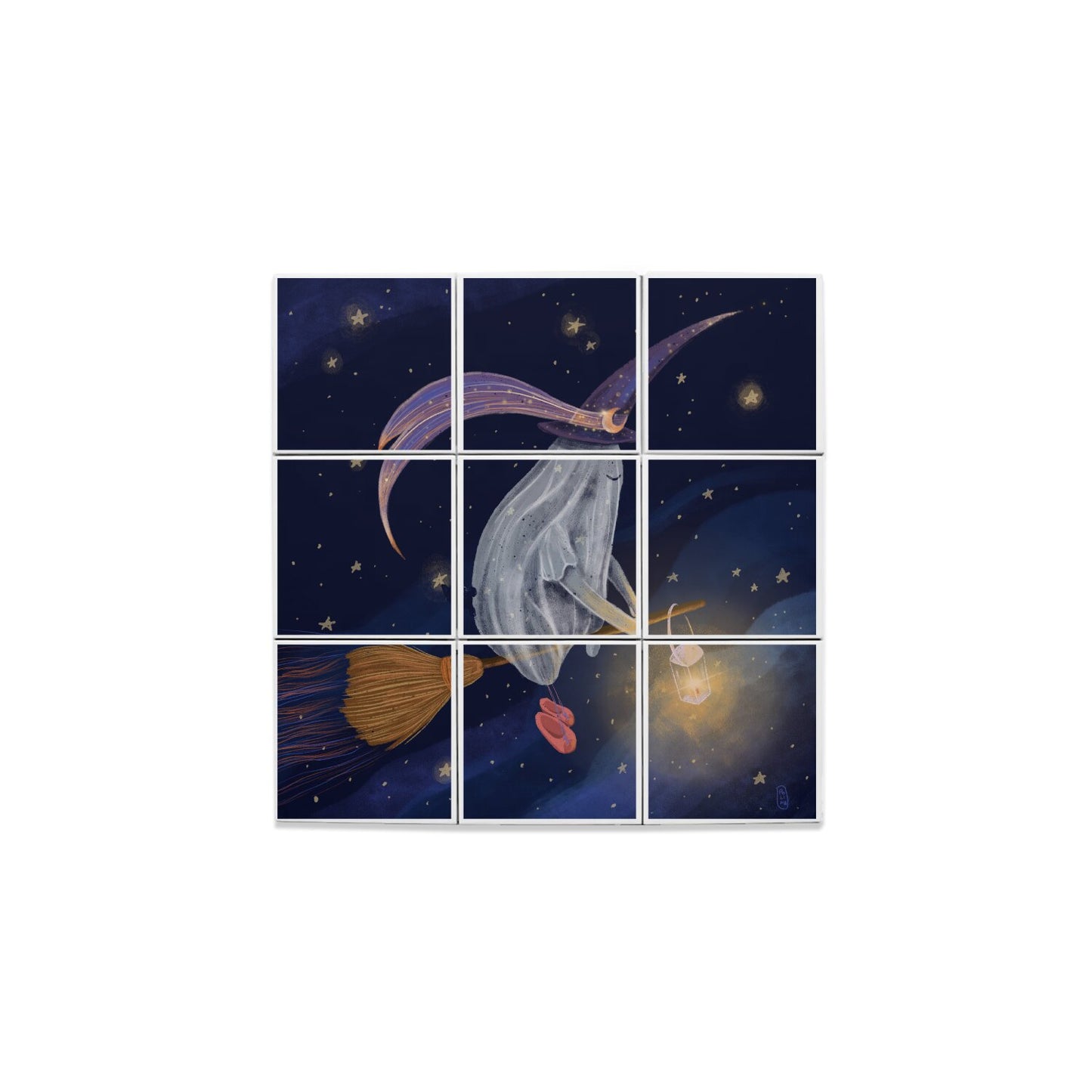 Ceramic Tiles - Dawn, Two Lovers, Night and Day