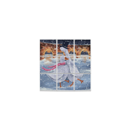 Ceramic Tiles - Romantics at the ice rink