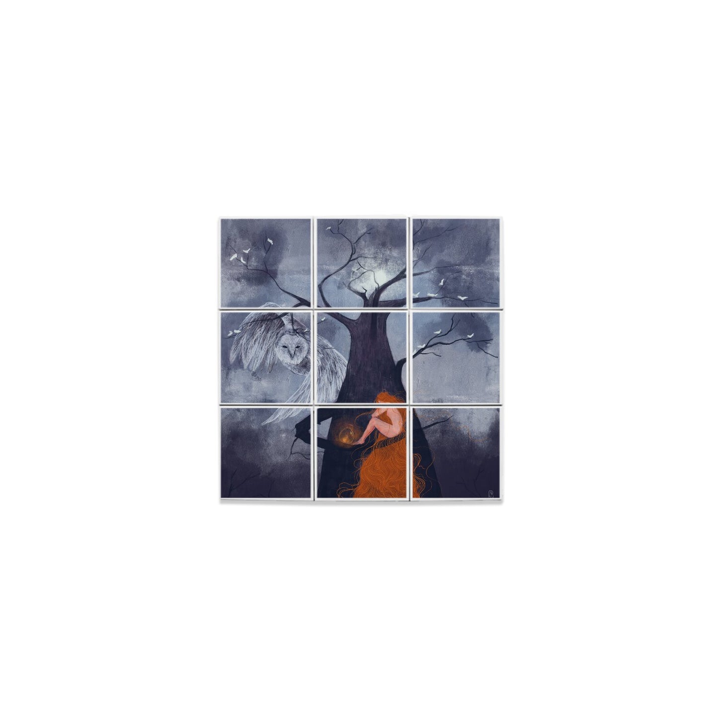 Ceramic Tiles - Dawn, Two Lovers, Night and Day