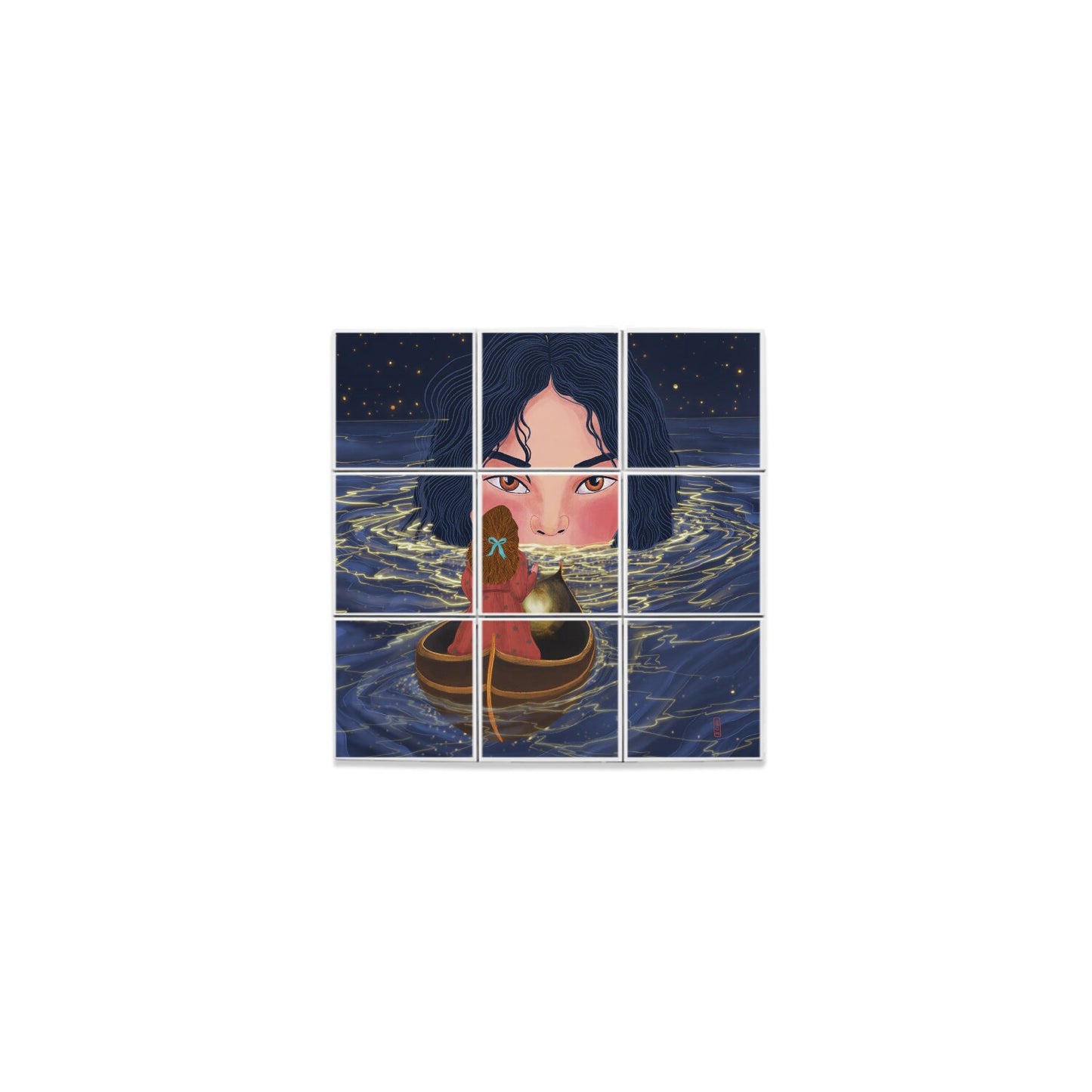 Ceramic Tiles - Dawn, Two Lovers, Night and Day