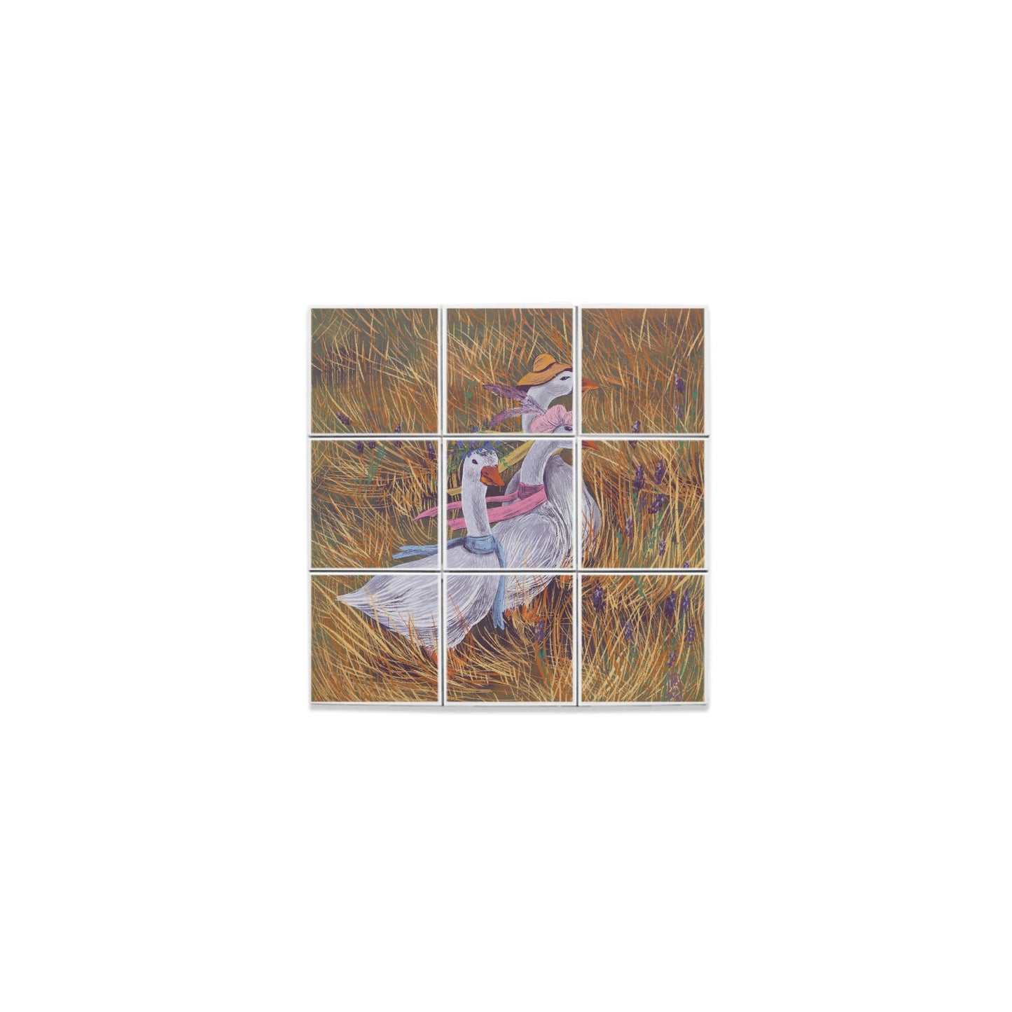 Ceramic Tiles - Dawn, Two Lovers, Night and Day