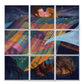 Ceramic Tiles - Dawn, Two Lovers, Night and Day